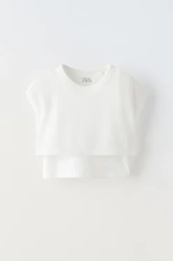 Niños ZARA 6 - 14 Años·Camisetas|6 - 14 Años·Total Look<CAMISETA DOBLE