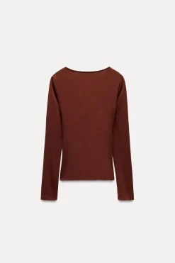 New CAMISETA DRAPEADA Mujer Tops / Bodies