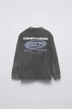 Niños ZARA 6 - 14 Años·Camisetas<CAMISETA EFECTO LAVADO