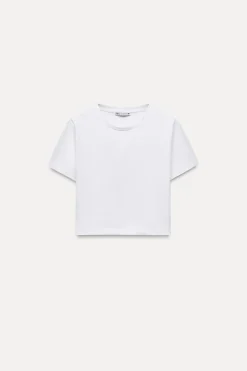 Hot CAMISETA ELÁSTICA CROPPED Mujer Camisetas