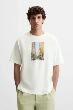 Outlet CAMISETA ESTAMPACIÓN FOTOGRÁFICA Hombre Camisetas