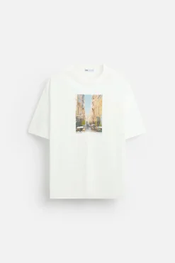 Outlet CAMISETA ESTAMPACIÓN FOTOGRÁFICA Hombre Camisetas