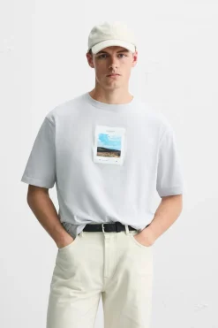 Outlet CAMISETA ESTAMPACIÓN FOTOGRÁFICA Hombre Camisetas