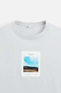 Outlet CAMISETA ESTAMPACIÓN FOTOGRÁFICA Hombre Camisetas