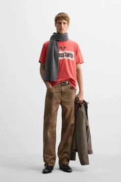 Online CAMISETA ESTAMPADA CROPPED FIT Hombre Camisetas