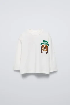 Niños ZARA 1½ - 6 Años·Camisetas|1½ - 6 Años·Camisetas<CAMISETA ESTAMPADA FLOCK