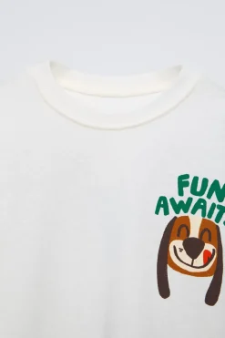 Niños ZARA 1½ - 6 Años·Camisetas|1½ - 6 Años·Camisetas<CAMISETA ESTAMPADA FLOCK