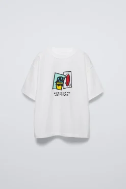 Niños ZARA 6 - 14 Años·Camisetas<CAMISETA ESTAMPADO