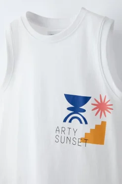 Niños ZARA 6 - 14 Años·Camisetas<CAMISETA ESTAMPADO ARTY SUNSET