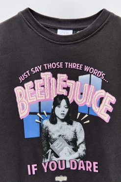 Niños ZARA 6 - 14 Años·Camisetas<CAMISETA ESTAMPADO BEETLEJUICE © &™