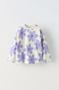 Niños ZARA 1½ - 6 Años·Camisetas|6 - 18 Meses·Camisetas<CAMISETA ESTAMPADO BRILLO