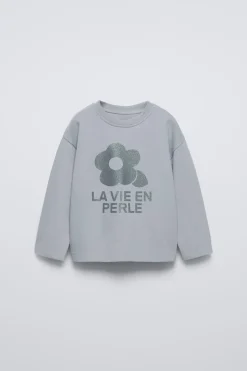 Niños ZARA 1½ - 6 Años·Camisetas|6 - 18 Meses·Camisetas<CAMISETA ESTAMPADO BRILLO