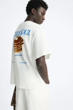 Outlet CAMISETA ESTAMPADO COMBINADO Hombre Camisetas