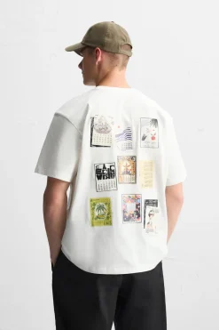 Outlet CAMISETA ESTAMPADO COMBINADO Hombre Camisetas