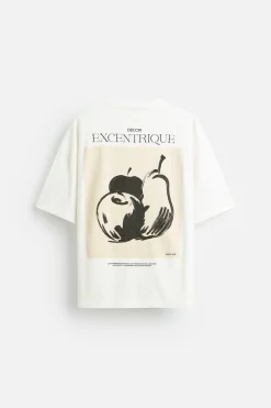 New CAMISETA ESTAMPADO COMBINADO Hombre Camisetas