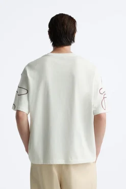 Fashion CAMISETA ESTAMPADO CONTRASTE Hombre Camisetas