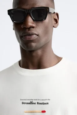 Sale CAMISETA ESTAMPADO CONTRASTE Hombre Camisetas