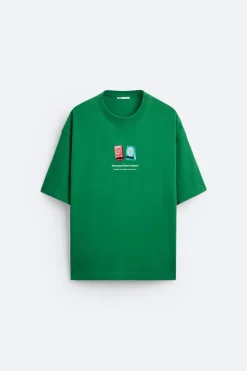 New CAMISETA ESTAMPADO CONTRASTE Hombre Camisetas