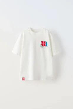 Niños ZARA 6 - 14 Años·Camisetas<CAMISETA ESTAMPADO ETIQUETA