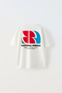 Niños ZARA 6 - 14 Años·Camisetas<CAMISETA ESTAMPADO ETIQUETA