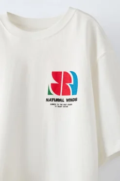 Niños ZARA 6 - 14 Años·Camisetas<CAMISETA ESTAMPADO ETIQUETA