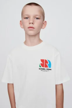 Niños ZARA 6 - 14 Años·Camisetas<CAMISETA ESTAMPADO ETIQUETA