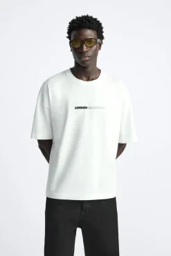 Hot CAMISETA ESTAMPADO FOTOGRÁFICO Hombre Camisetas