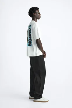 Hot CAMISETA ESTAMPADO FOTOGRÁFICO Hombre Camisetas