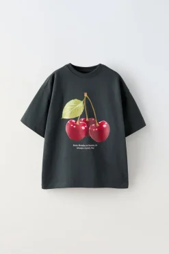 Niños ZARA 6 - 14 Años·Camisetas<CAMISETA ESTAMPADO FRUTAS