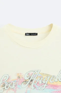 Fashion CAMISETA ESTAMPADO LAVADO Hombre Camisetas