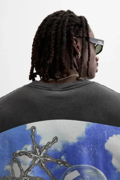 Best CAMISETA ESTAMPADO LAVADO Hombre Camisetas