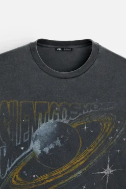 Best CAMISETA ESTAMPADO LAVADO Hombre Camisetas