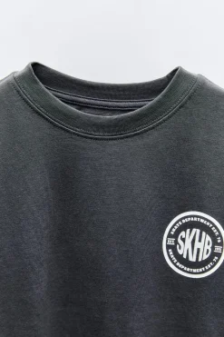 Niños ZARA 6 - 14 Años·Camisetas<CAMISETA ESTAMPADO LOGO