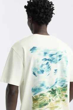 New CAMISETA ESTAMPADO PAISAJE Hombre Camisetas