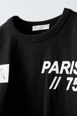 Niños ZARA 6 - 14 Años·Camisetas<CAMISETA ESTAMPADO PARIS
