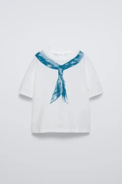 Niños ZARA 6 - 14 Años·Camisetas<CAMISETA ESTAMPADO PAÑUELO