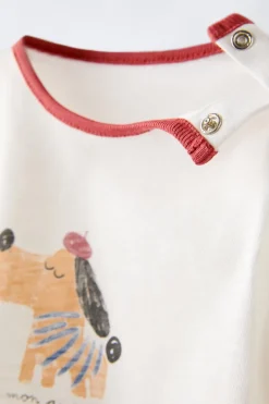 Niños ZARA 6 - 18 Meses·Camisetas<CAMISETA ESTAMPADO PERRO