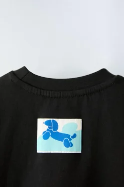 Niños ZARA 6 - 14 Años·Camisetas<CAMISETA ESTAMPADO PERRO GLOBO