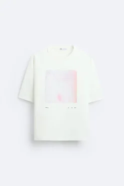 New CAMISETA ESTAMPADO PINTURA Hombre Camisetas