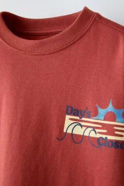 Niños ZARA 6 - 14 Años·Camisetas<CAMISETA ESTAMPADO TEXTO