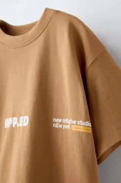 Niños ZARA 6 - 14 Años·Camisetas<CAMISETA ESTAMPADO TEXTO