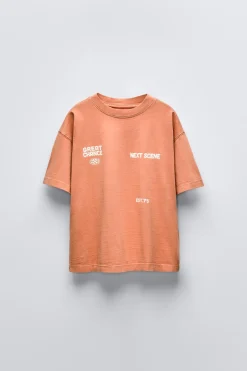 Niños ZARA 6 - 14 Años·Camisetas<CAMISETA ESTAMPADO TEXTO