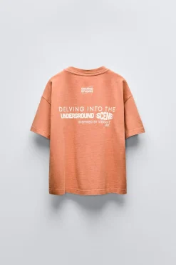 Niños ZARA 6 - 14 Años·Camisetas<CAMISETA ESTAMPADO TEXTO