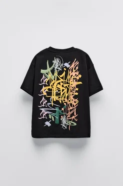 Niños ZARA 6 - 14 Años·Camisetas<CAMISETA ESTAMPADO TEXTO