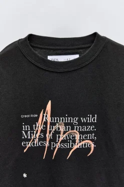 Niños ZARA 6 - 14 Años·Camisetas<CAMISETA ESTAMPADO TEXTO