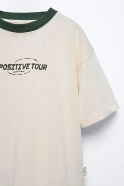 Niños ZARA 6 - 14 Años·Camisetas<CAMISETA ESTAMPADO TEXTO