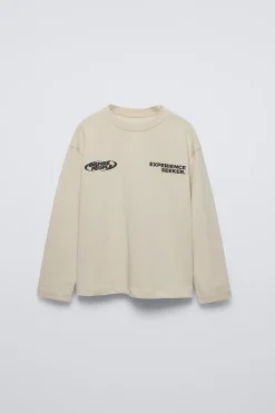 Niños ZARA 6 - 14 Años·Camisetas<CAMISETA ESTAMPADO TEXTO