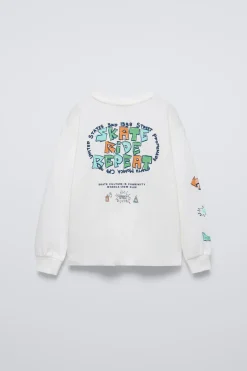 Niños ZARA 6 - 14 Años·Camisetas<CAMISETA ESTAMPADO TEXTO