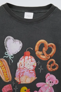 Niños ZARA 6 - 14 Años·Camisetas<CAMISETA ESTAMPADOS