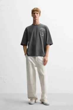 Hot CAMISETA ESTAMPADOS COMBINADOS Hombre Camisetas